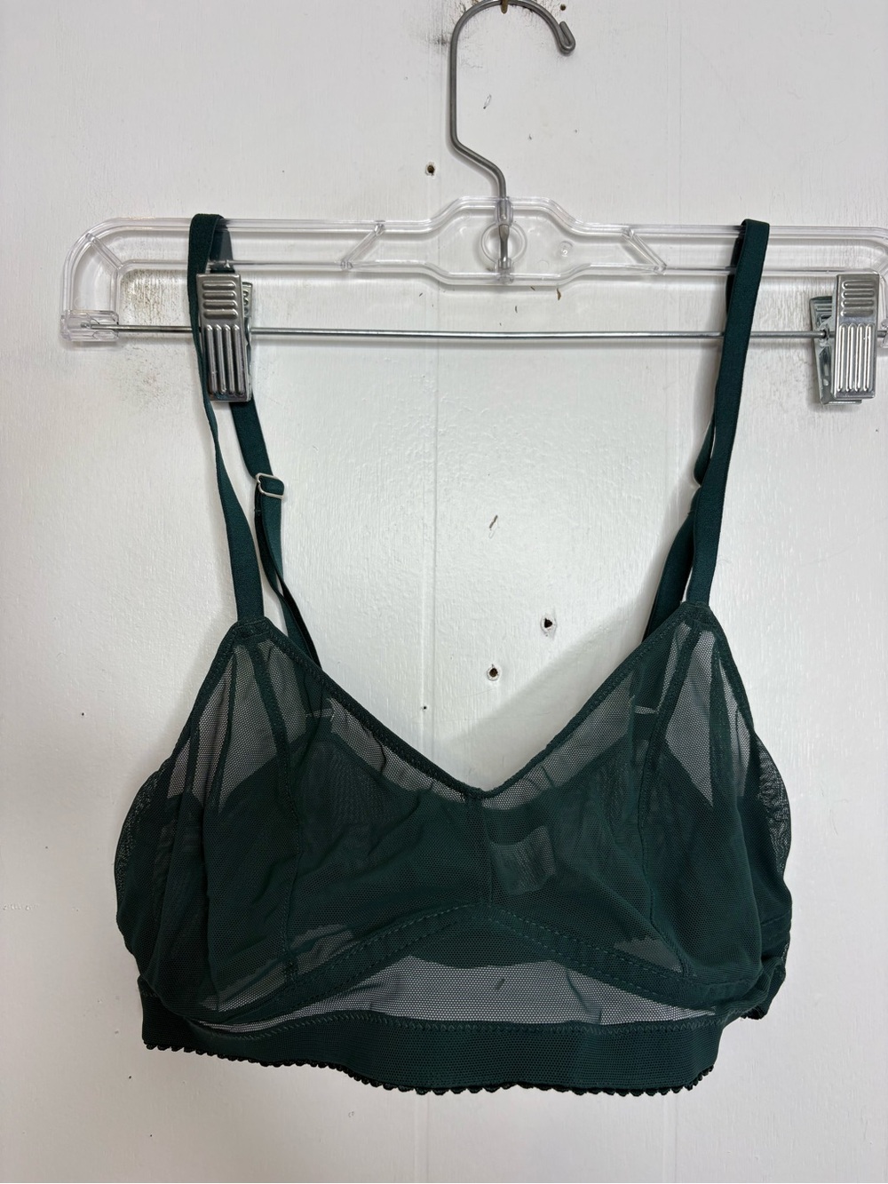 Understatement Bra Womens Medium Sheer Wireless Forrest Greeb Sexy Unpadded